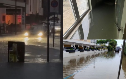 Bomba d’acqua sul Veneto Orientale: allagamenti a Bibione e Caorle. Bottacin: “Caduti 245 millimetri di pioggia”