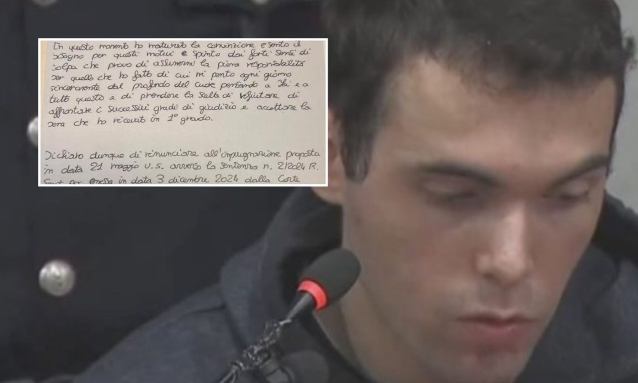La lettera di Turetta: “Mi pento ogni giorno di ciò che ho fatto”. Gino Cecchettin: “Non mi aspettavo questa scelta”