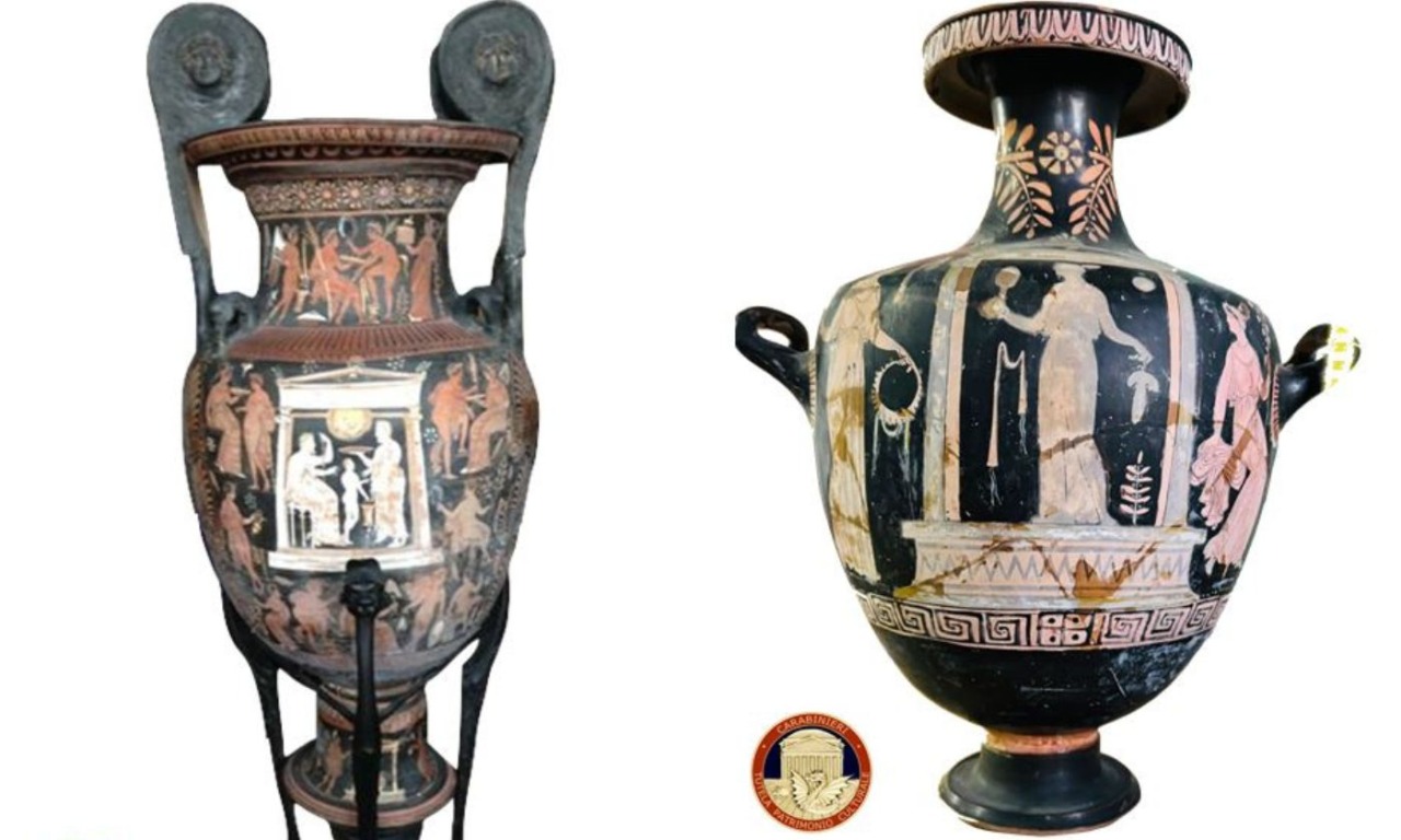 In casa e in azienda tenevano 12 reperti archeologici risalenti all’epoca greca del IV secolo a.C.