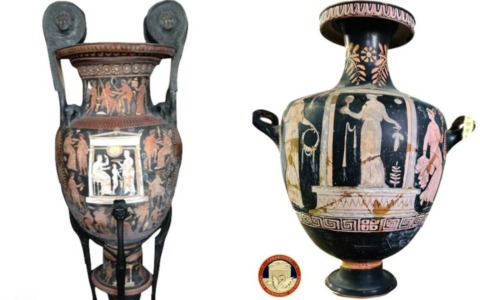 In casa e in azienda tenevano 12 reperti archeologici risalenti all’epoca greca del IV secolo a.C.