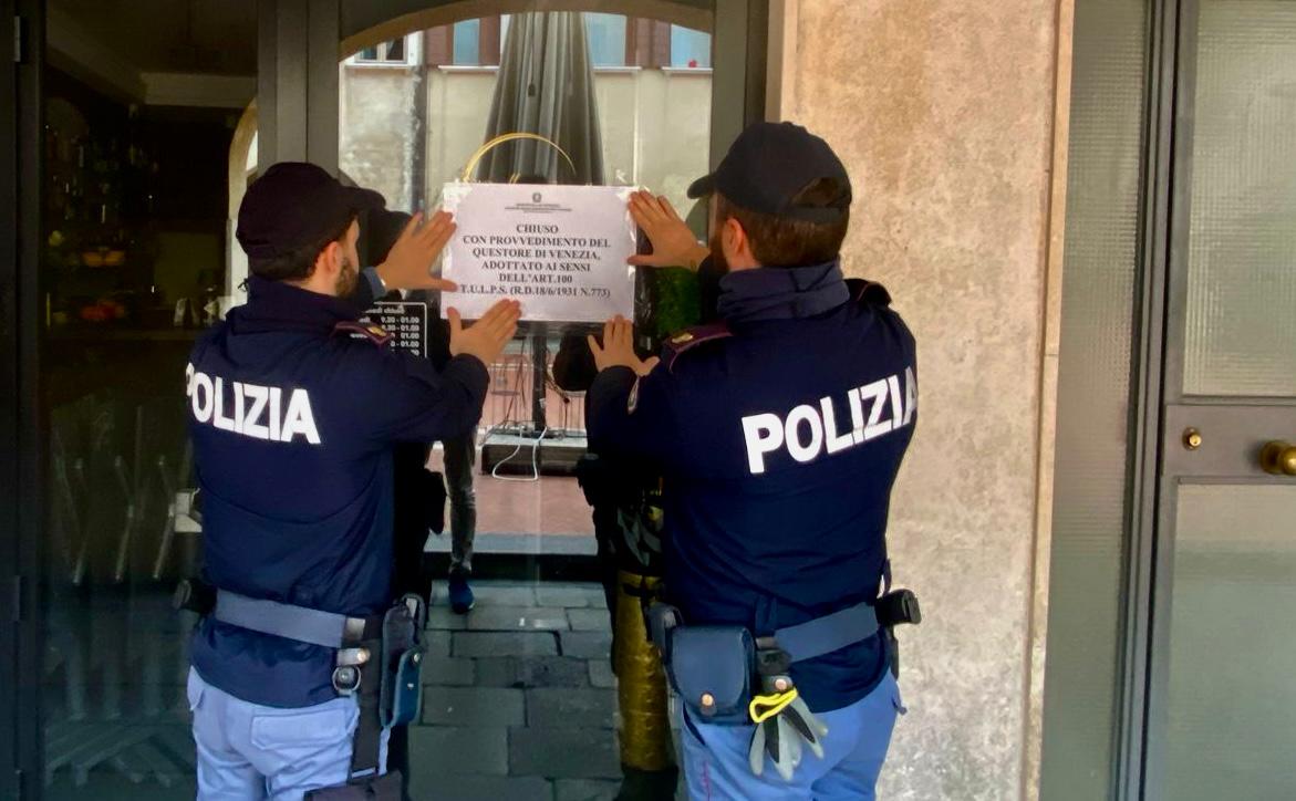 Rissa in un bar di Mestre, il Questore lo chiude per 15 giorni