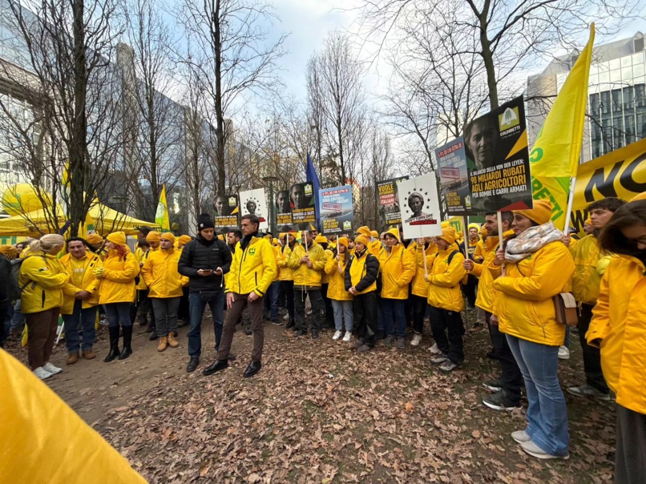 Protesta dei trattori a Bruxelles: presente anche una delegazione dal Veneto