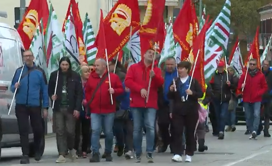 Crisi Peg Perego a San Donà di Piave: sciopero e corteo da parte dei lavoratori