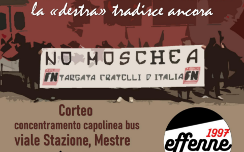 Nessun corteo a Mestre: la Questura ferma Forza Nuova e la contro-protesta antifascista