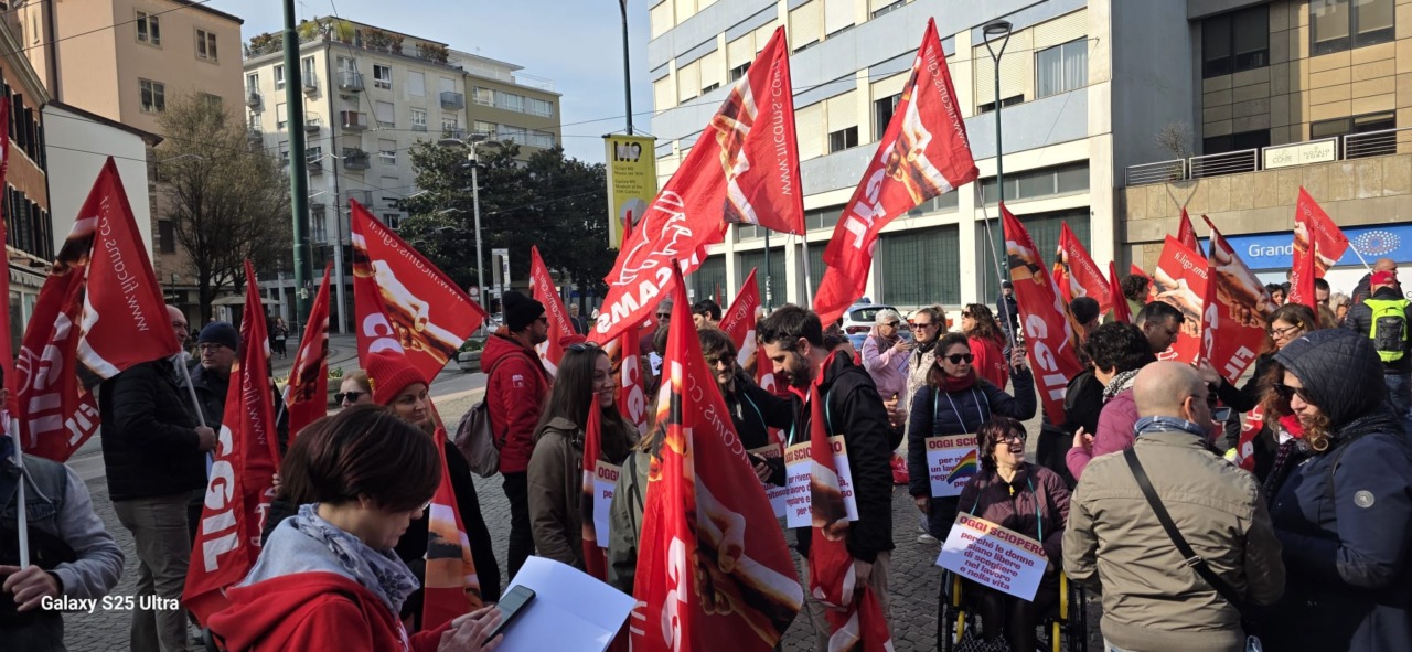 Sciopero femminista 9 marzo: presidio Cgil a Mestre contro precarietà e divario salariale